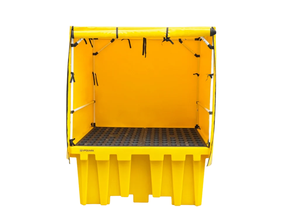 Open Top Container Spill Single IBC Soft Top Spill Pallet | Fully Compliant & Outdoor-Ready