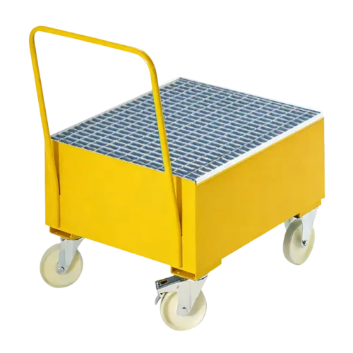 Single Drum Mobile Steel Spill Pallet Featured Image